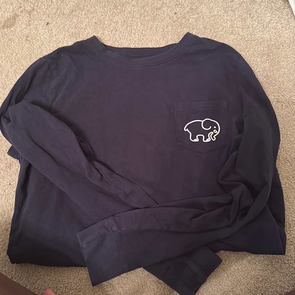 Long sleeved navy ivory Ella small